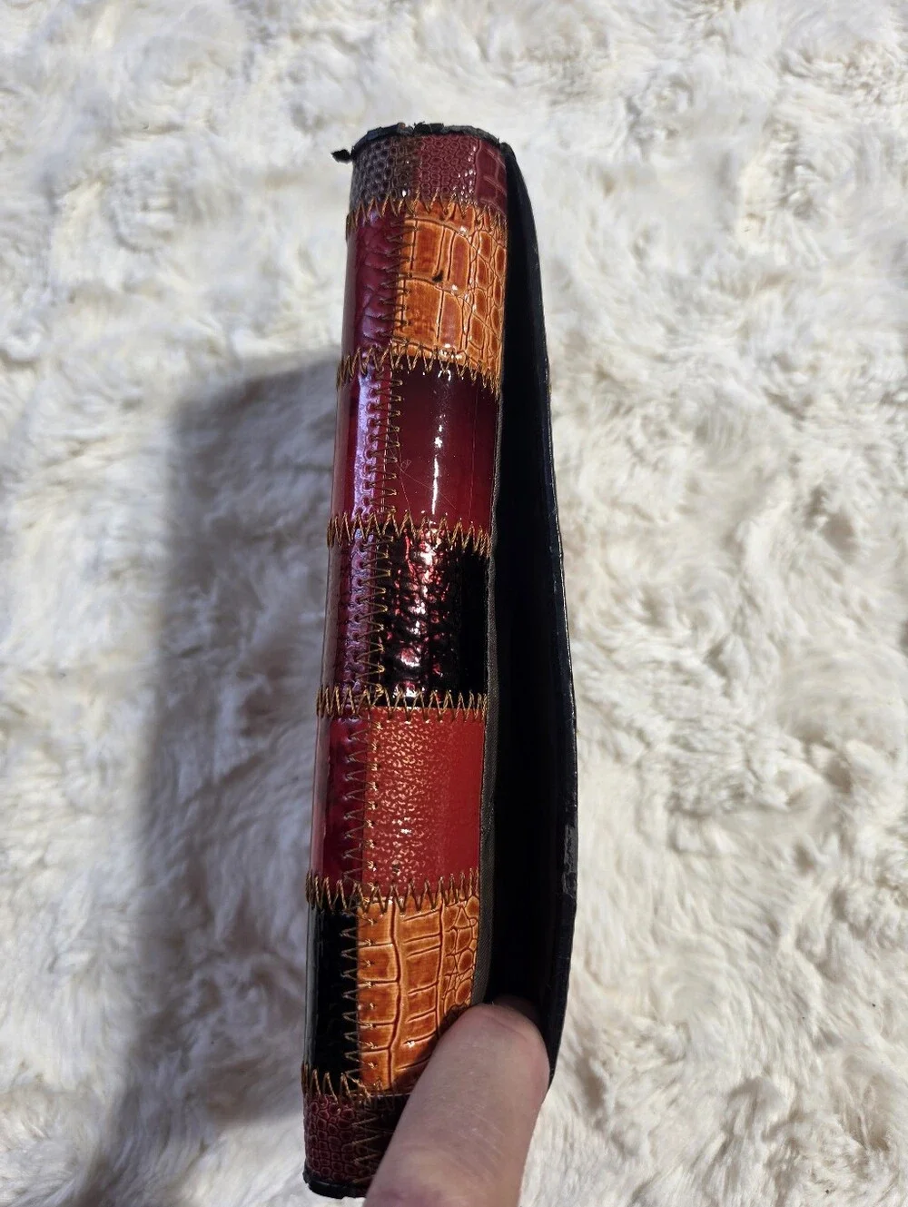 TeManli - Vintage Genuine Leather Patchwork Wallet